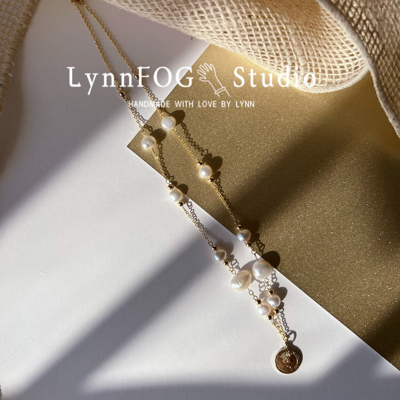 Vintage Baroque Pearl Necklace