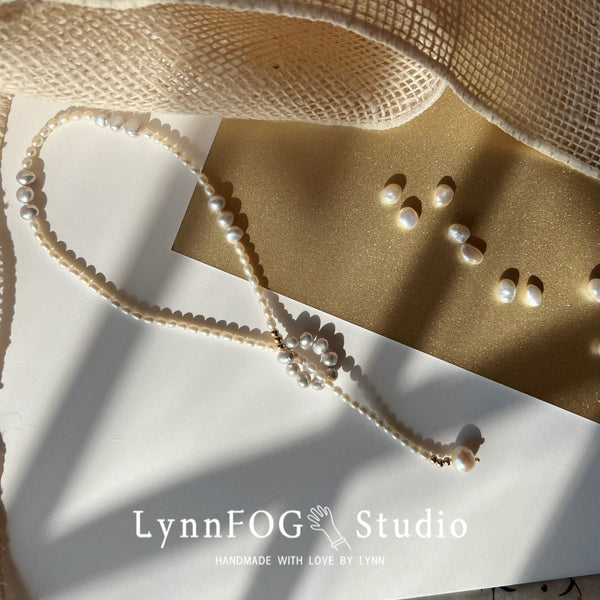 Silver Baroque Pearl Necklace