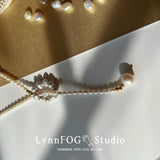 Silver Baroque Pearl Necklace