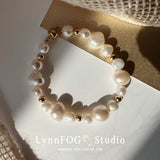 Vintage Baroque Pearl Bracelet.