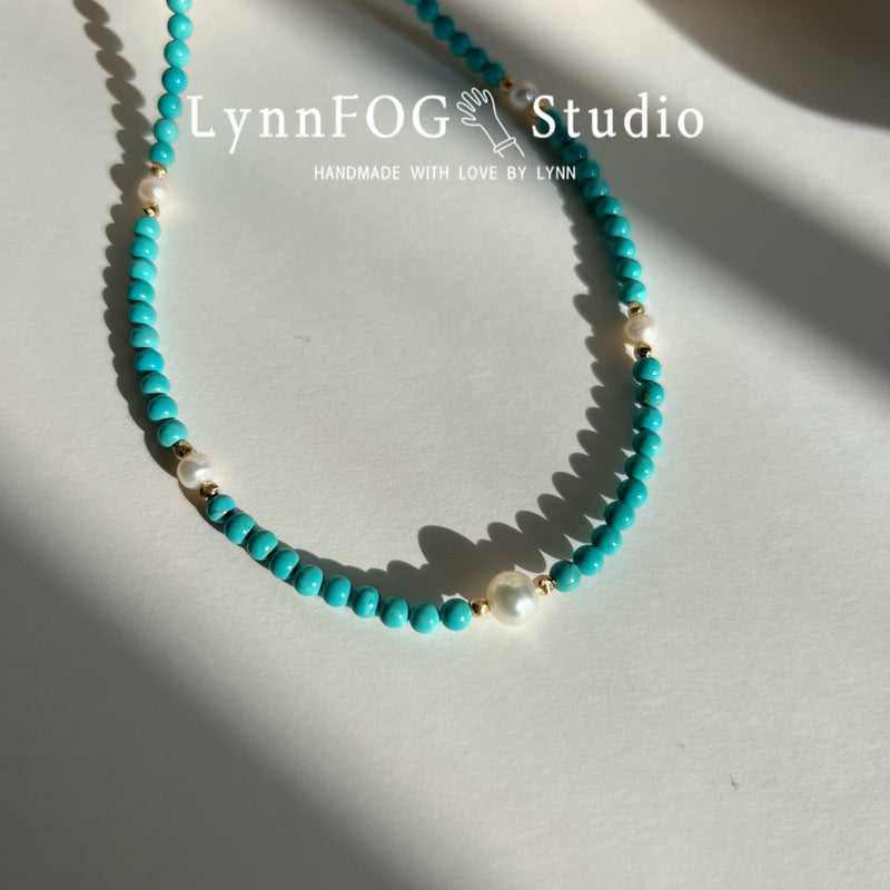 Turquoise & Pearl Necklace