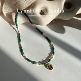 Malachite & Pearl Necklace