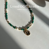 Malachite & Pearl Necklace