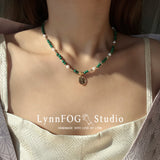 Malachite & Pearl Necklace