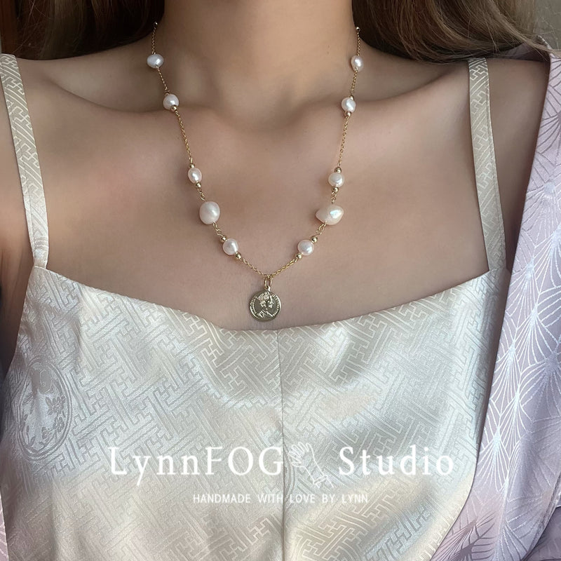 Vintage Baroque Pearl Necklace